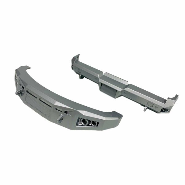 Plushdeluxe Bumper Set for F250 & F450 Model Racing Accessories, Matte Silver PL3526529